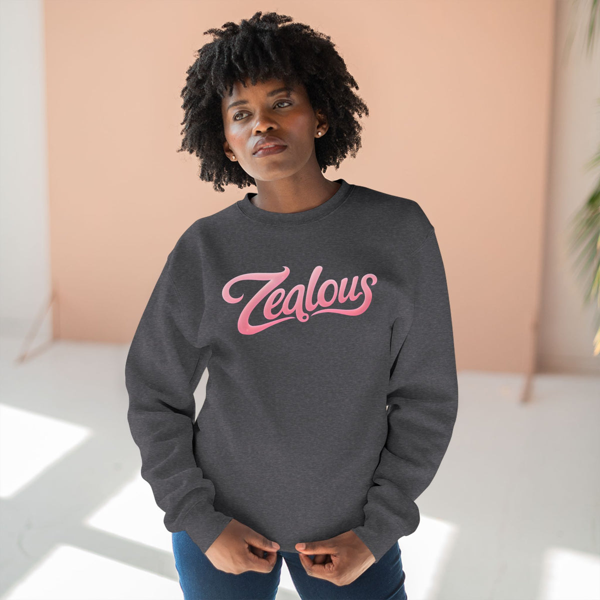 Zealous Crewneck Sweatshirt — Premium Unisex Fleece, Warm & Durable