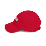 Zealous Classic Dad Cap — Vintage Brass Closure Cotton Baseball Hat (White)