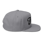 Zealous Embroidered Flat Bill Cap (Black)