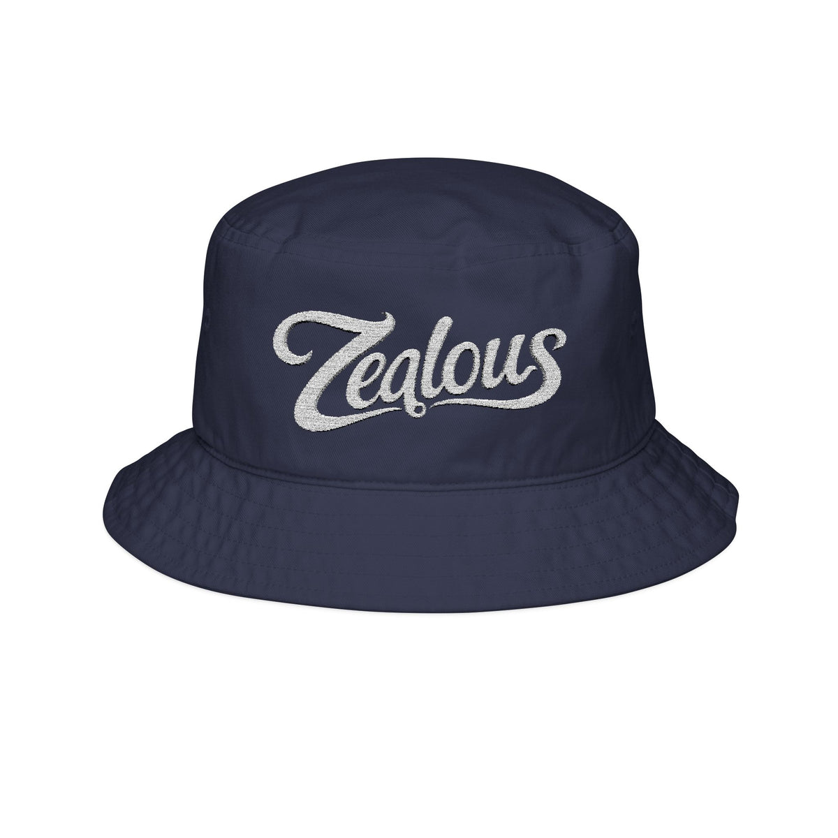 Zealous Embroidered Bucket Hat — Cotton Twill Sun Hat