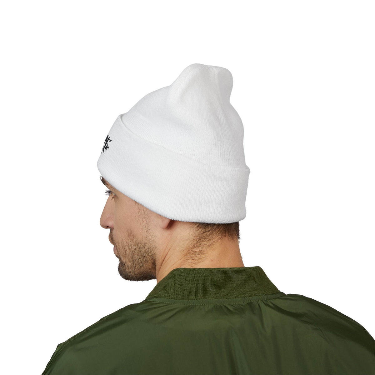 Stay Wylin' Classic Cuffed Beanie (Black Embroidery)