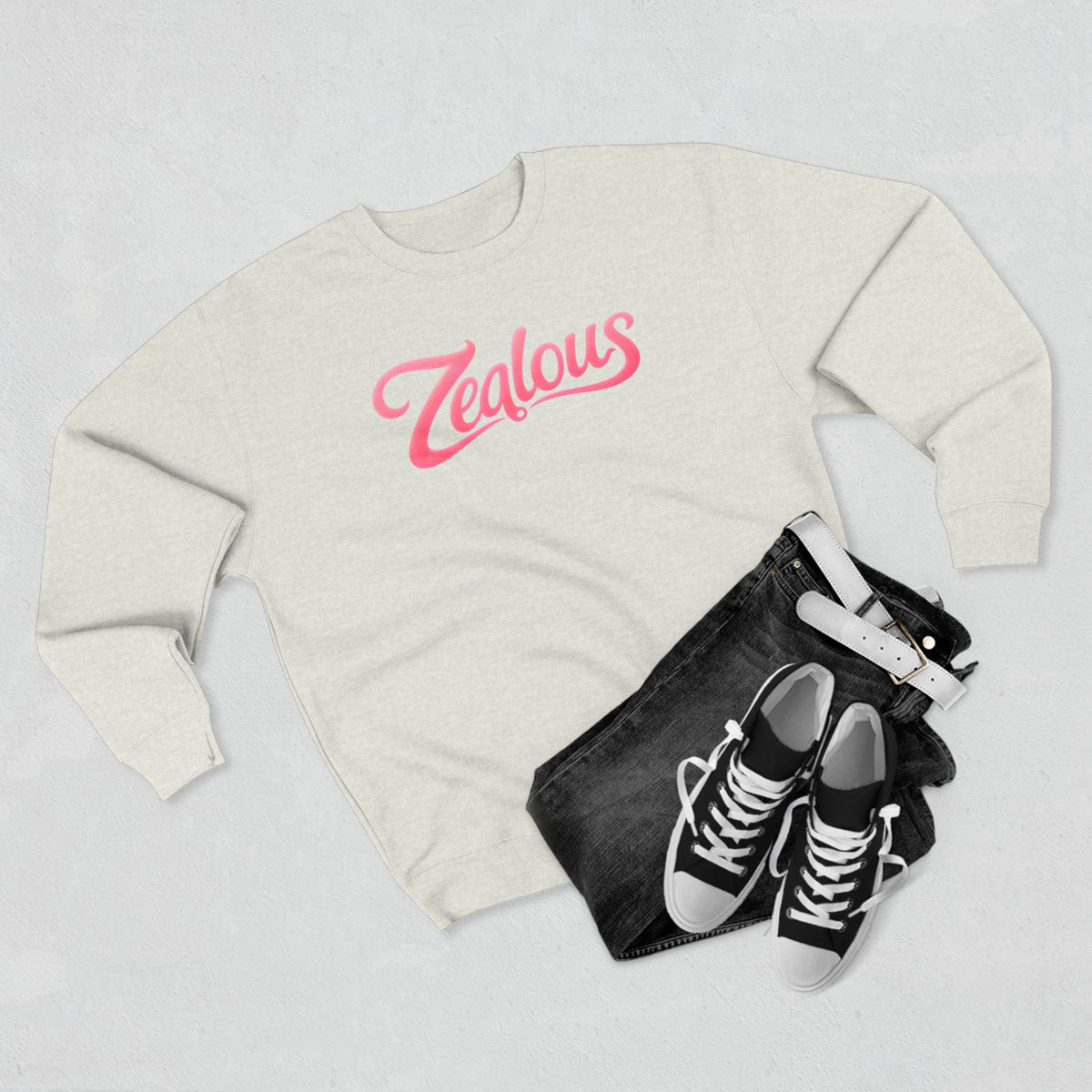 Zealous Crewneck Sweatshirt — Premium Unisex Fleece, Warm & Durable