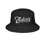 Zealous Embroidered Bucket Hat — Cotton Twill Sun Hat