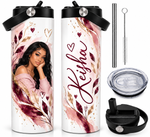 Custom Photo Travel Mug with Handle - Personalized Insulated Tumbler