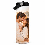 Custom Photo Travel Mug with Handle - Personalized Insulated Tumbler