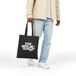 Stay Wylin' Cotton Canvas Tote Bag