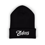 Zealous Embroidered Cuffed Beanie — Classic Winter Knit Hat