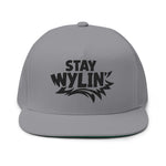Stay Wylin' Flat Bill Cap (Black Embroidery)