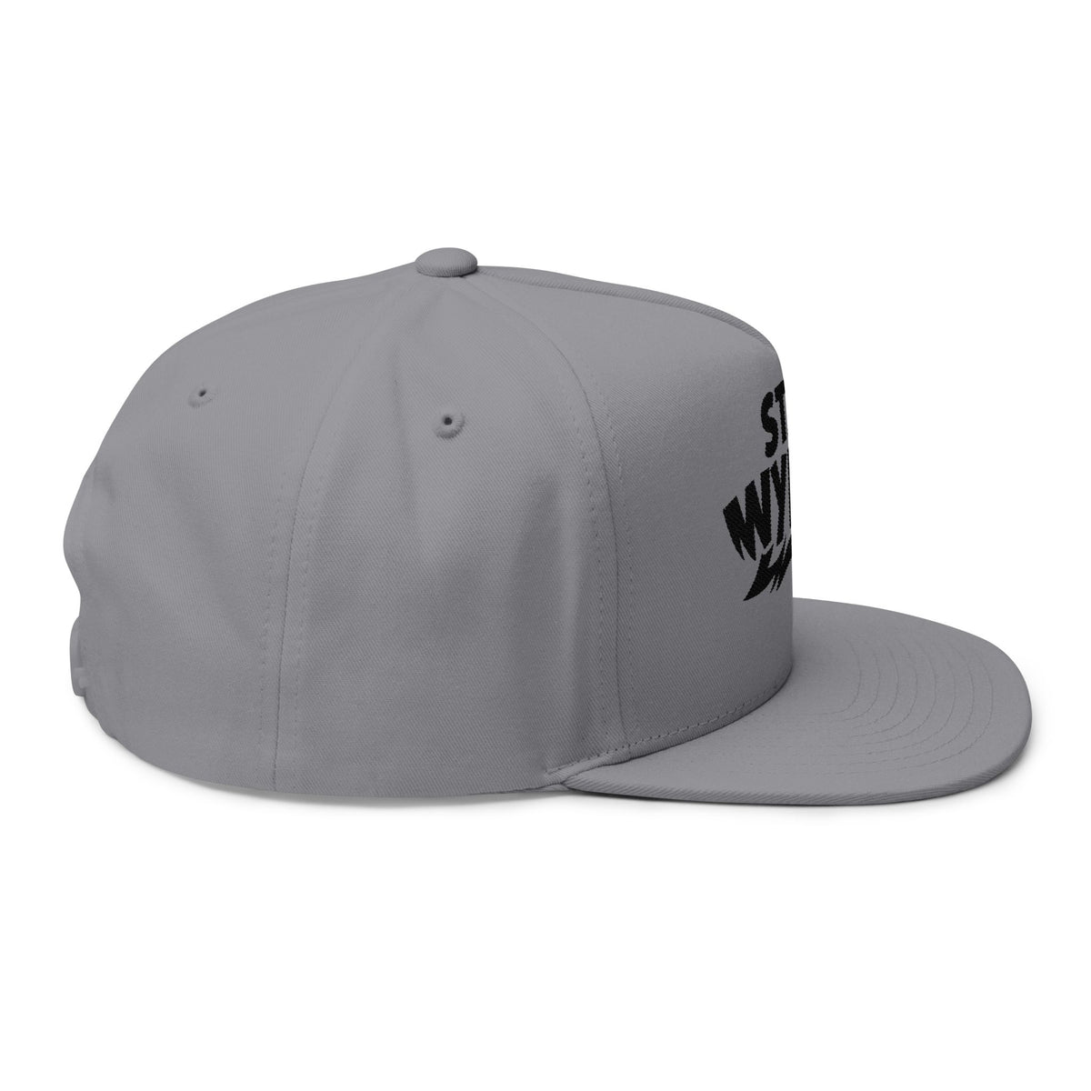 Stay Wylin' Flat Bill Cap (Black Embroidery)