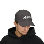 Zealous Classic Dad Cap — Vintage Brass Closure Cotton Baseball Hat (White)