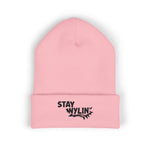 Stay Wylin' Classic Cuffed Beanie (Black Embroidery)