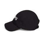 Zealous Classic Dad Cap — Vintage Brass Closure Cotton Baseball Hat (White)