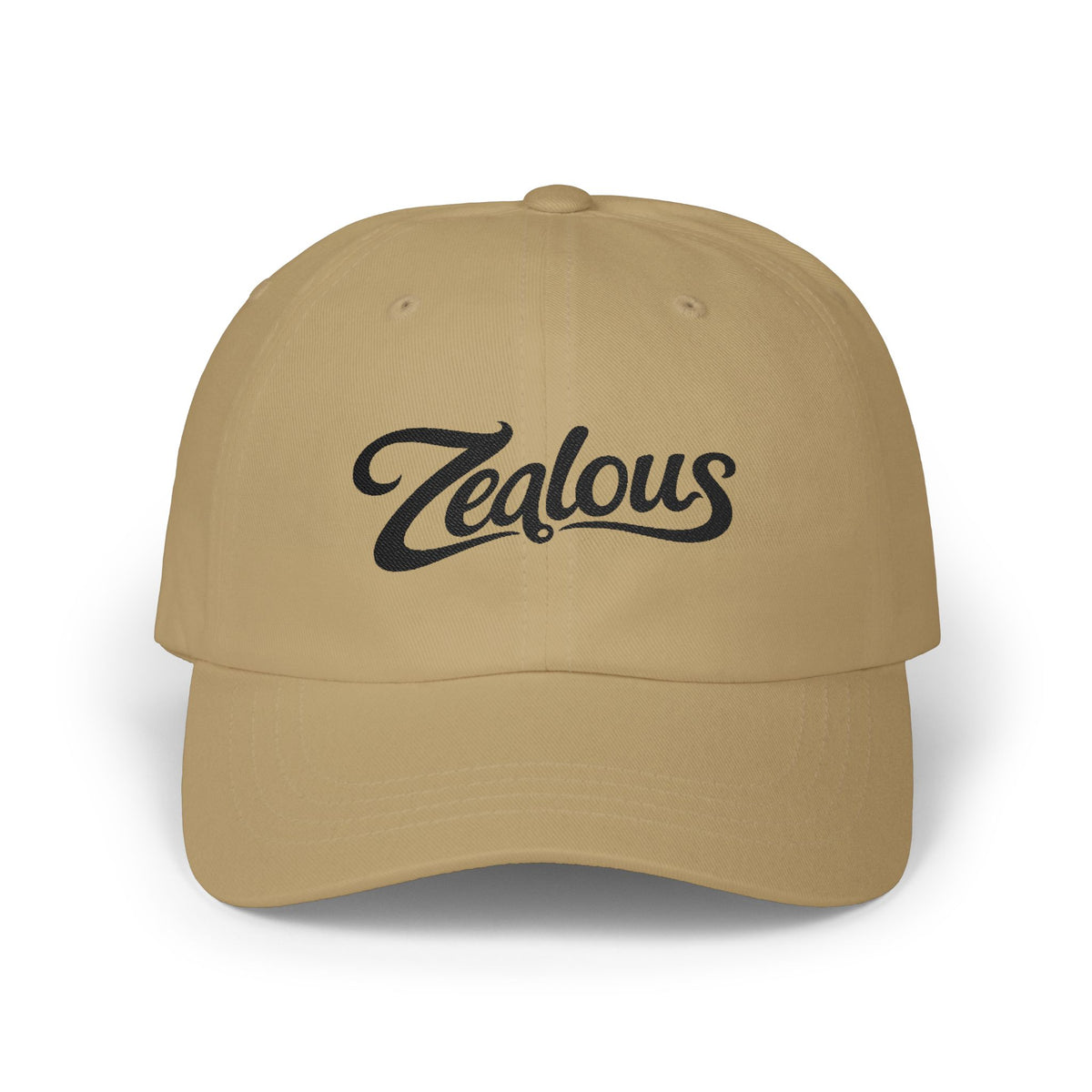Zealous Classic Dad Cap — Vintage Brass Closure Cotton Baseball Hat
