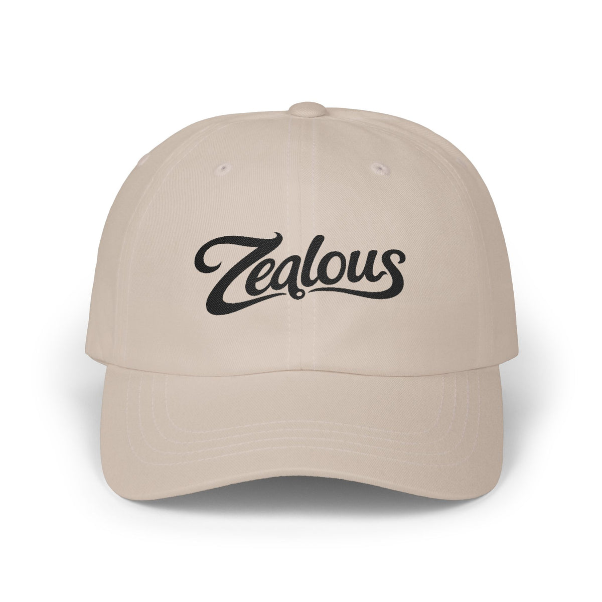 Zealous Classic Dad Cap — Vintage Brass Closure Cotton Baseball Hat