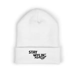 Stay Wylin' Classic Cuffed Beanie (Black Embroidery)