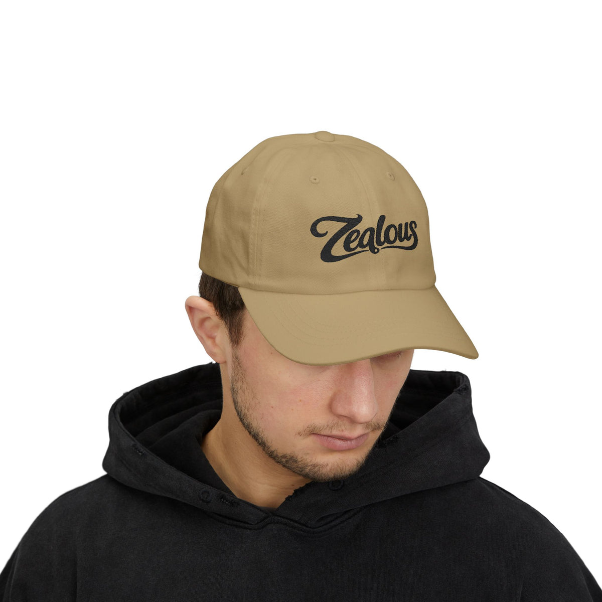 Zealous Classic Dad Cap — Vintage Brass Closure Cotton Baseball Hat