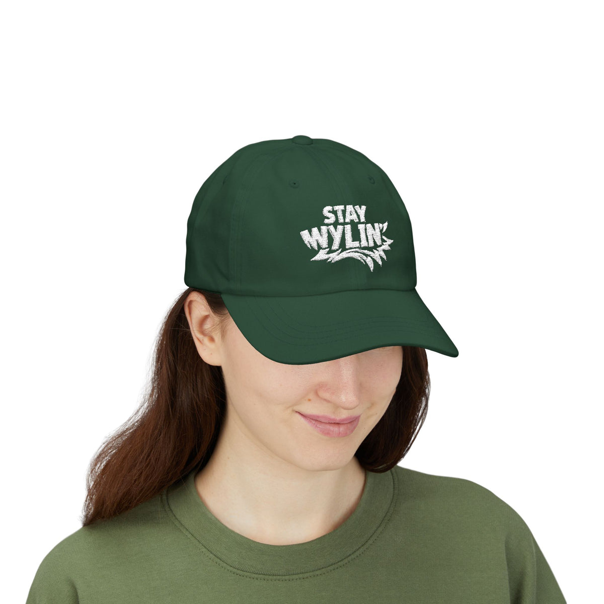 Stay Wylin' Classic Dad Cap (White)