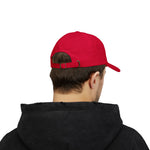 Zealous Classic Dad Cap — Vintage Brass Closure Cotton Baseball Hat (White)