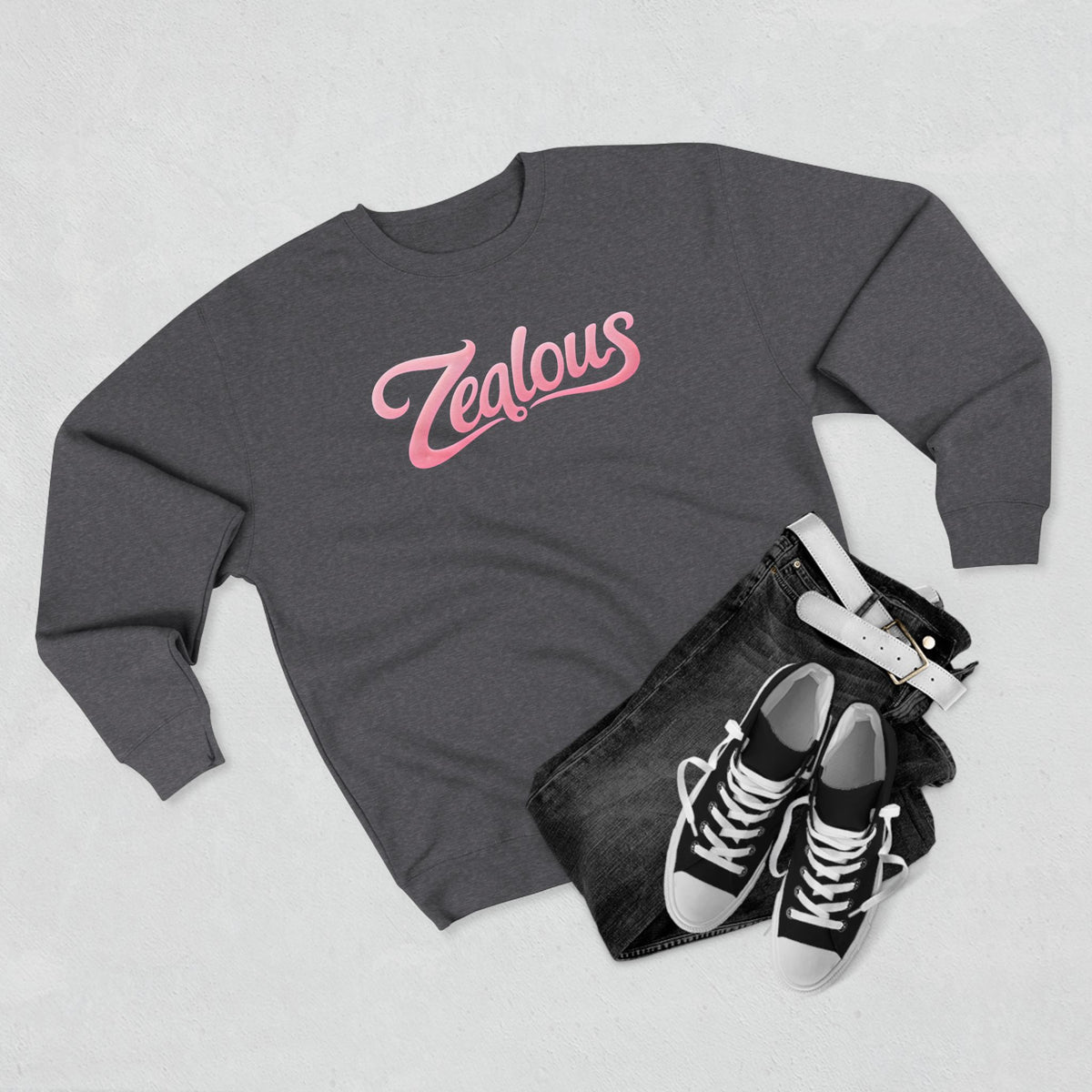 Zealous Crewneck Sweatshirt — Premium Unisex Fleece, Warm & Durable