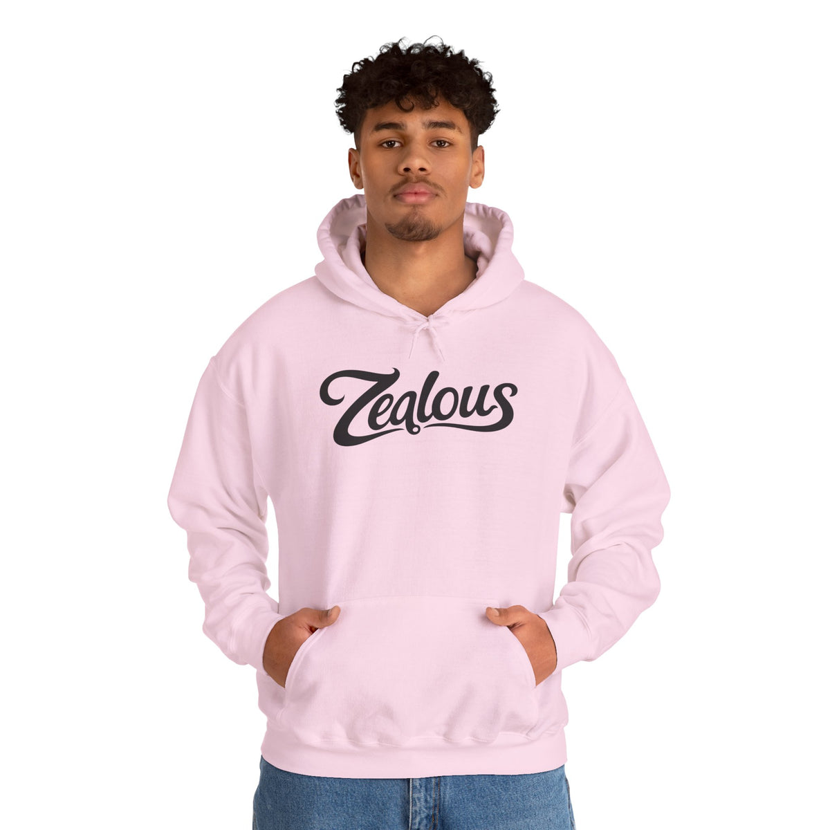 Zealous Cozy Hooded Sweatshirt — Unisex Cotton-Poly Blend