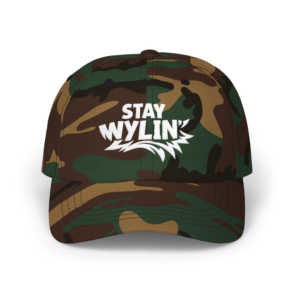 Stay Wylin' Classic Dad Cap (White)