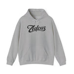Zealous Cozy Hooded Sweatshirt — Unisex Cotton-Poly Blend