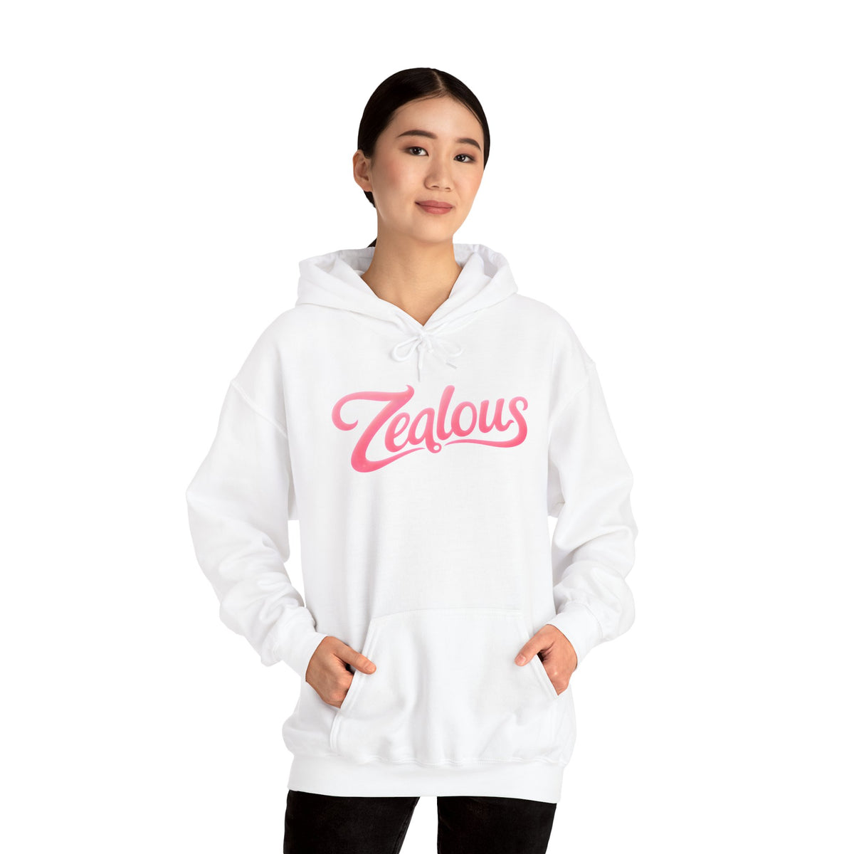 Zealous Cozy Hooded Sweatshirt — Unisex Cotton-Poly Blend
