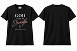 God Gives Me Strength Christian T-Shirt | Philippians 4:13 Unisex Graphic Tee