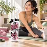 CHOSEN Not Chasing 20oz Christian Tumbler – Pink Butterfly Faith-Inspired Insulated Cup with Handle