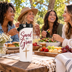 Saved by Grace 20oz Christian Tumbler – Insulated Stainless Steel Travel Cup with Handle, Faith Gift for Women