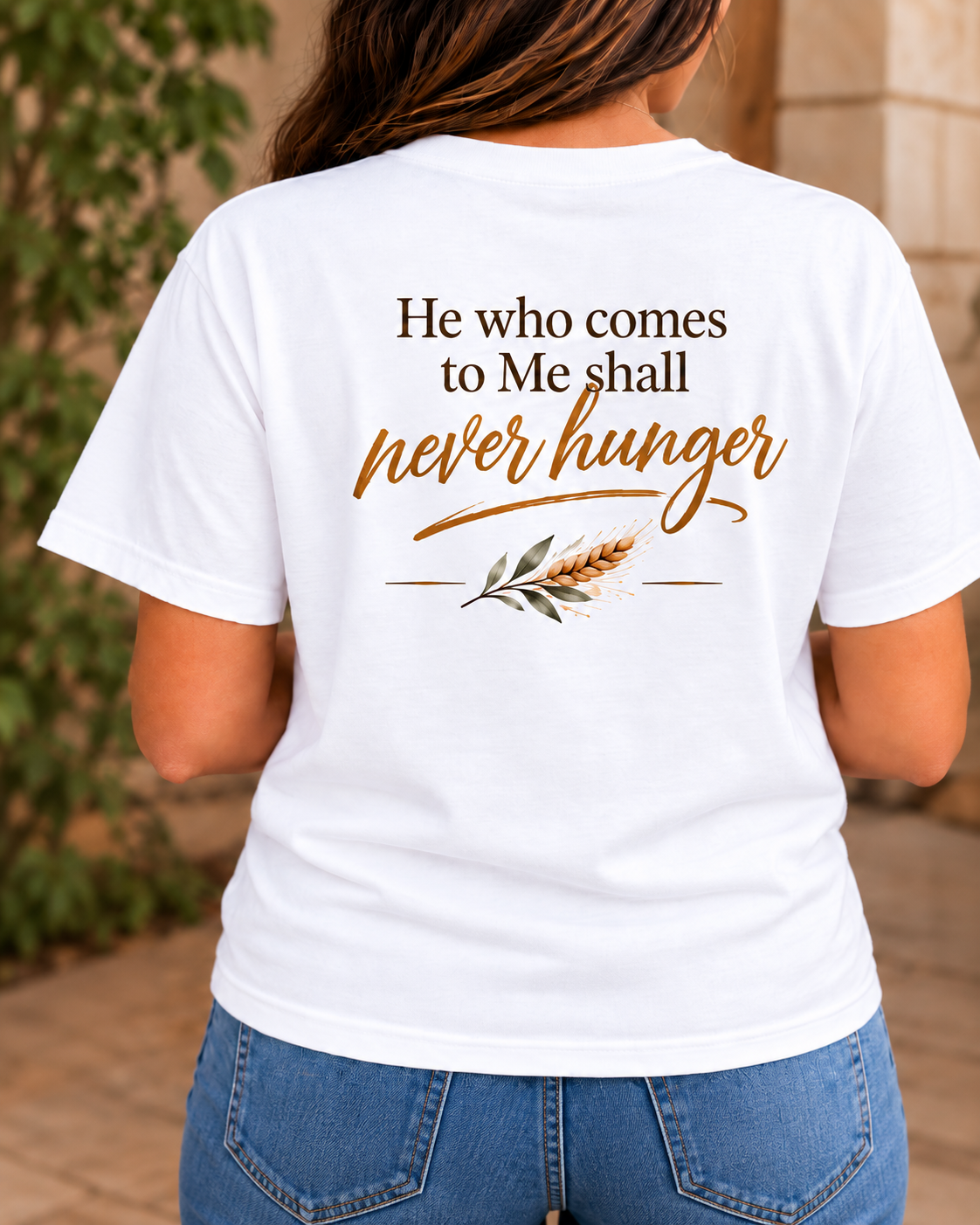 Bread of Life Christian T-Shirt – Unisex John 6:35 Faith-Based Graphic Tee