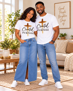 Created for a Purpose Unisex Christian Graphic T-Shirt– Faith Inspired Cross Tee