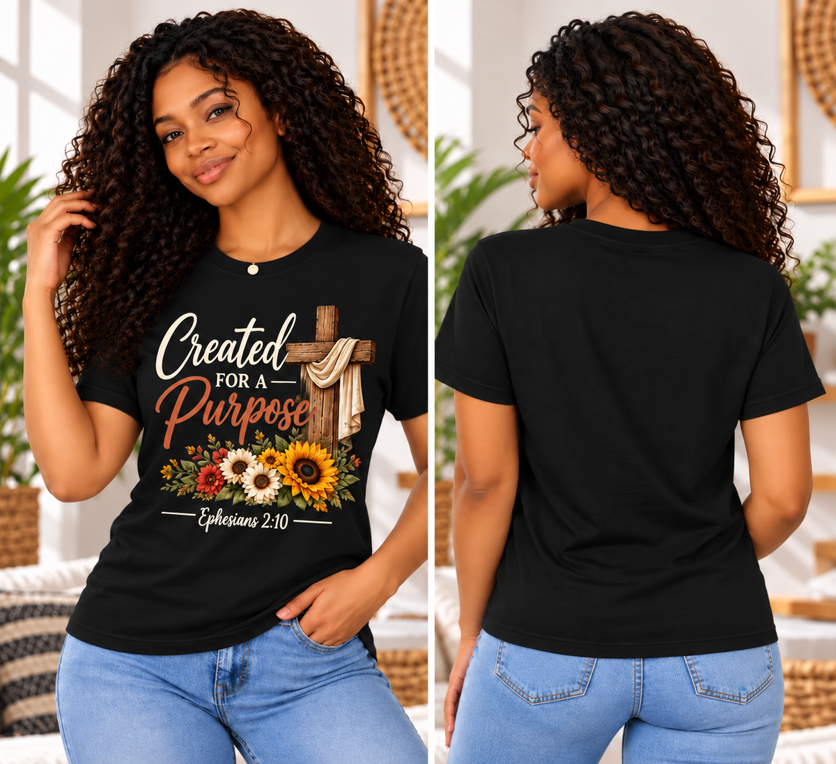 Created for a Purpose – Premium Christian Unisex Graphic Tee