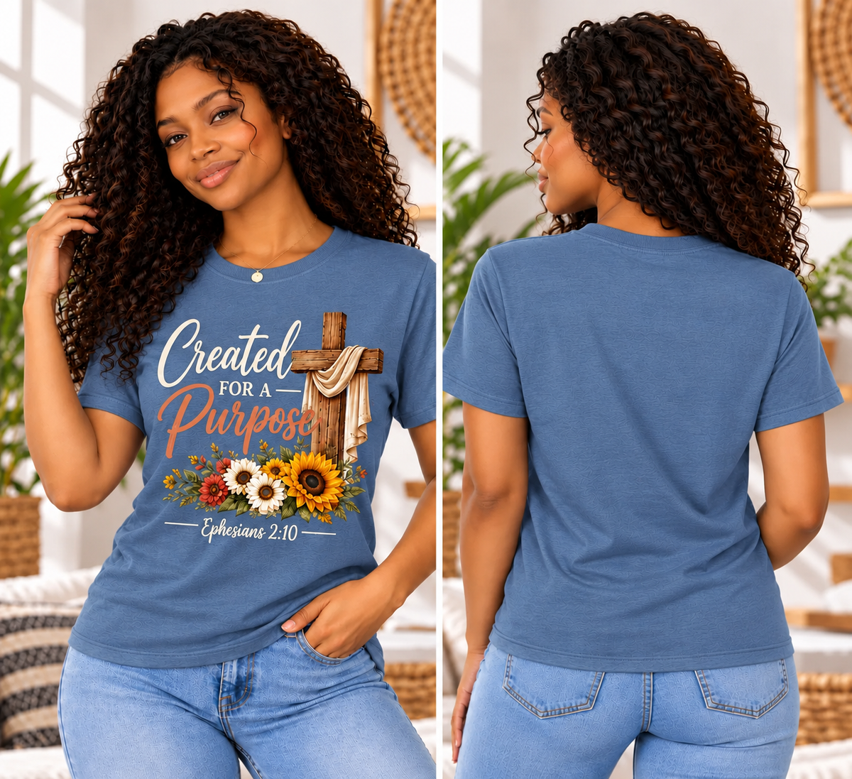 Created for a Purpose – Premium Christian Unisex Graphic Tee