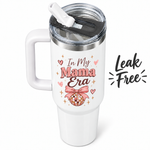 "In My Mama Era" 40oz Sublimation Tumbler | Leak-Proof Flip Straw & Stainless Steel Travel Mug