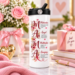 MAMA Definition 20 oz Tumbler for Mom – Insulated Travel Cup with Handle & Flip Straw