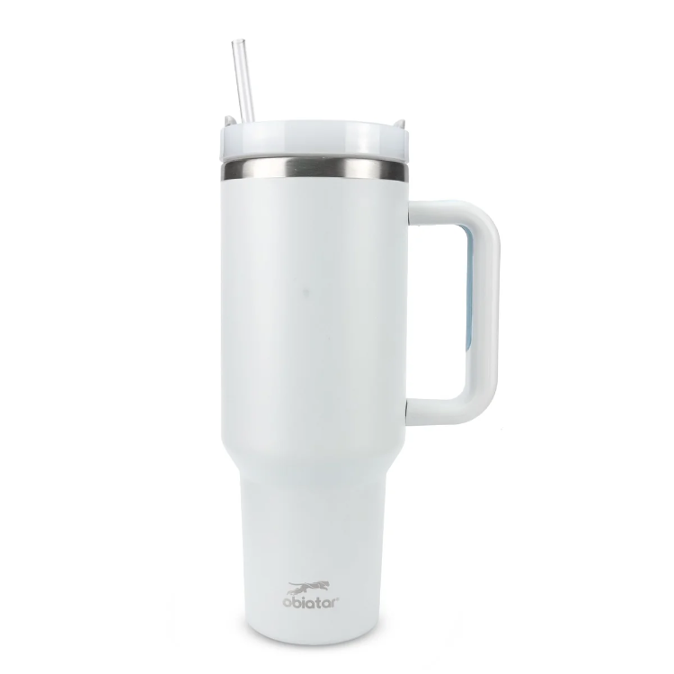 Personalized 40 oz Tumbler with Straw – Laser Engraved Custom Name Travel Cup